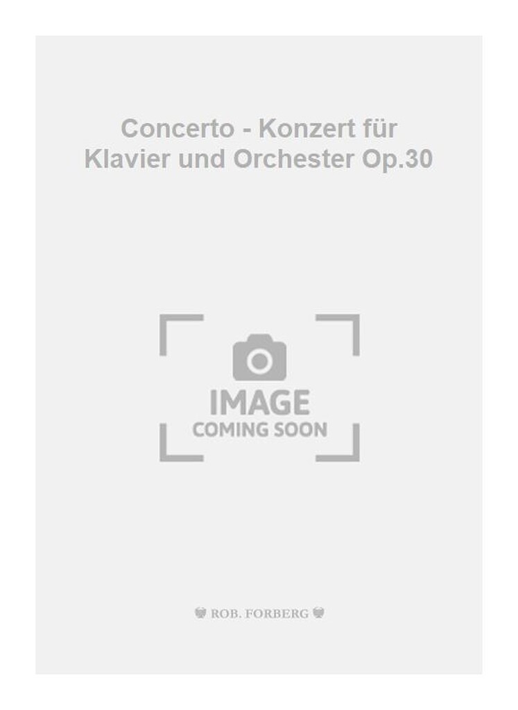 Klavierkonzert, op.30